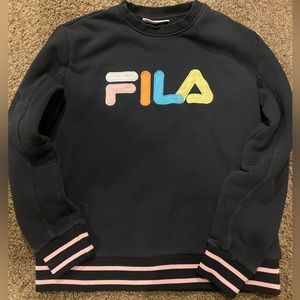 Black FILA Crewneck Sweatshirt Size M